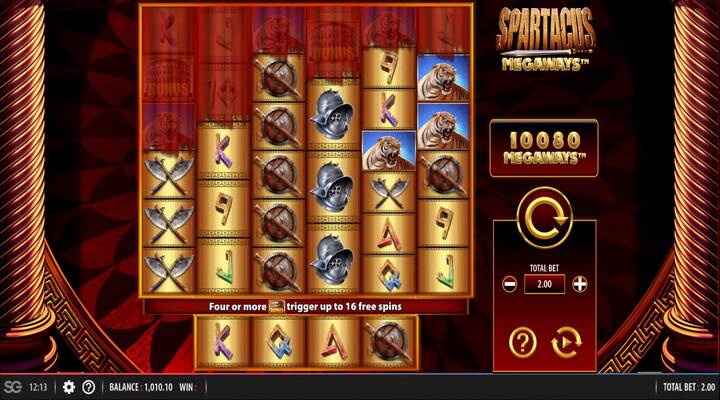 Spartacus Megaways slot screenshot
